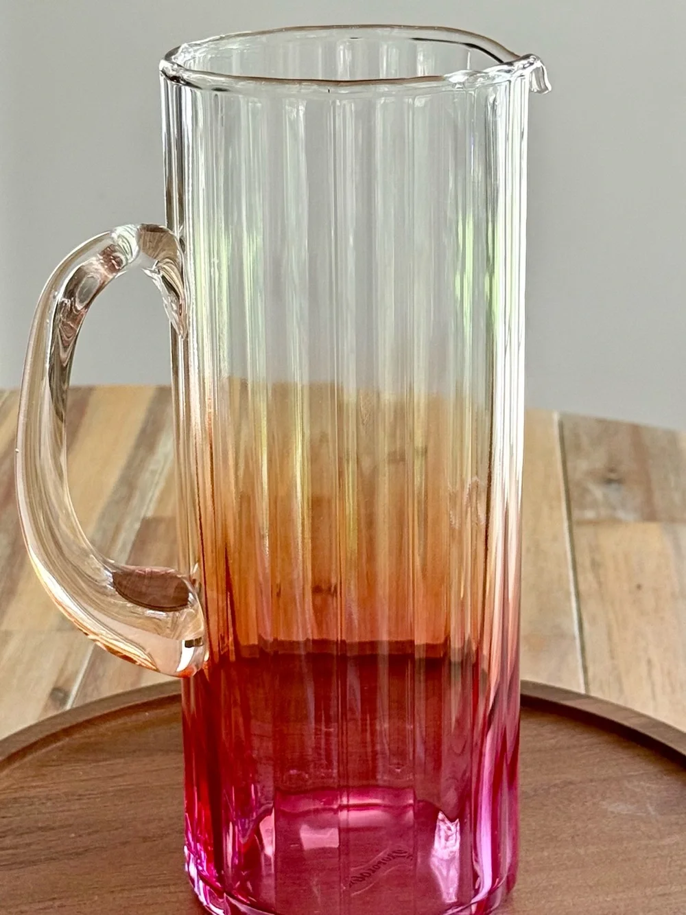 Anthropologie Isla Spritz Pitcher Pink Ombré